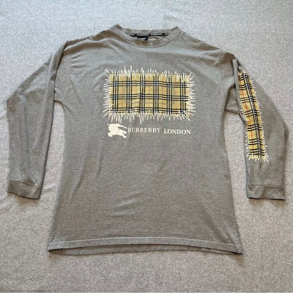 Men’s BURBERRY LS t-shirt US XL / US XXL Signature PLAID Design